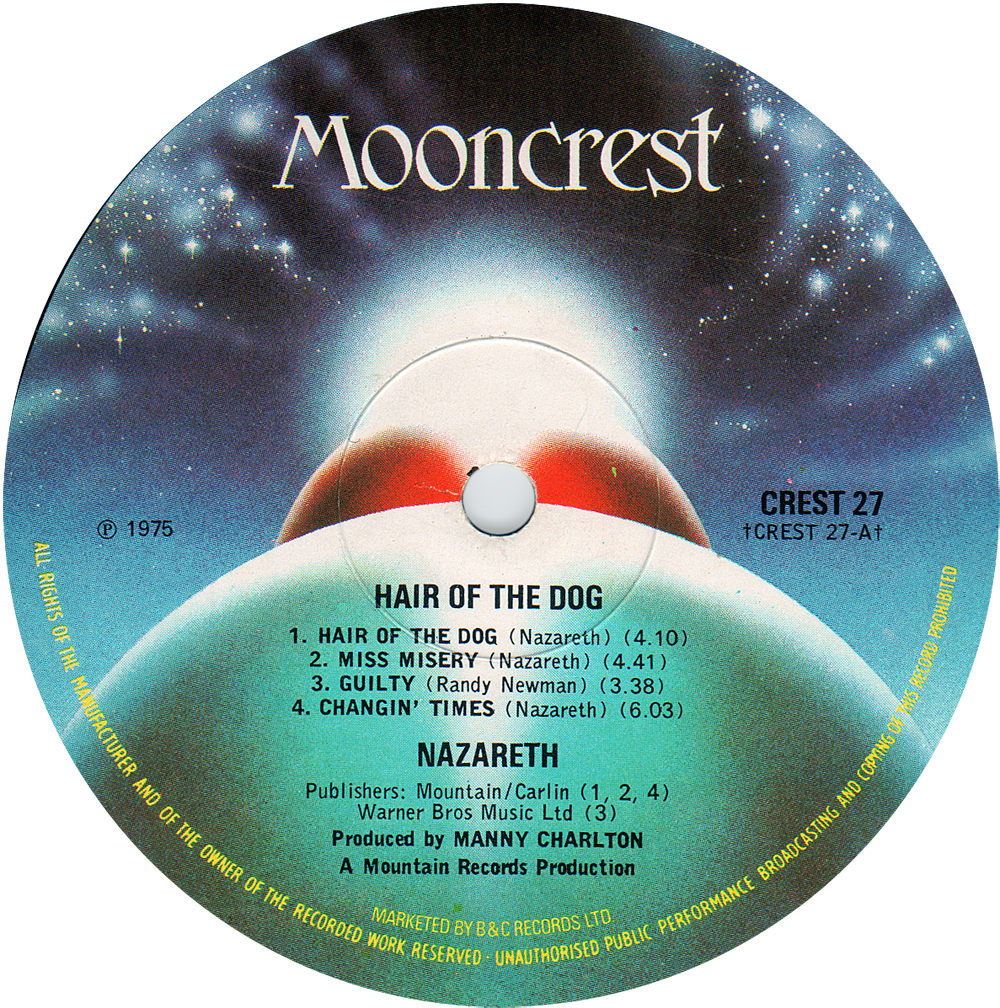 Nazareth Hair Of The Dog Added To The Collection Rare Record