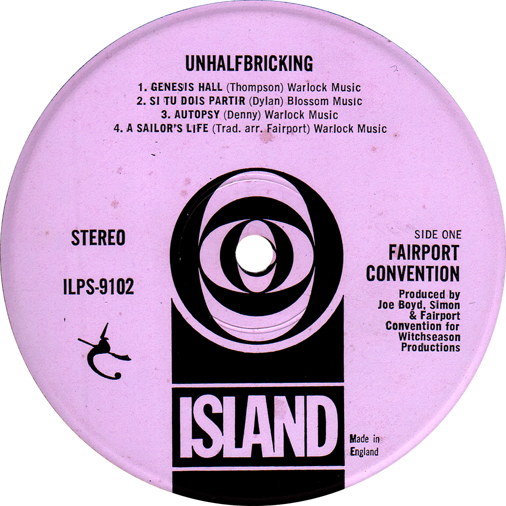 Island records. Unhalfbricking Fairport Convention. Island records лейбл c пальмой 1973. Island records пятаки.